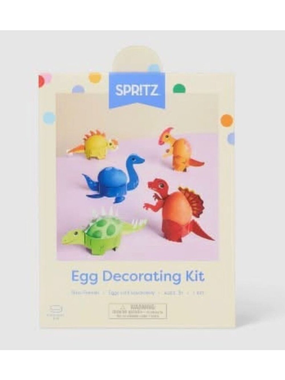 Easter Paper Dinosaur Decorating Egg Kit Spritz™ Spring Crafts Kids
